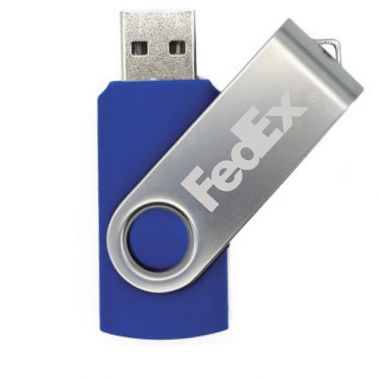 Swivel USB with Silver Plate