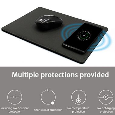 Mousepad with wireless charger