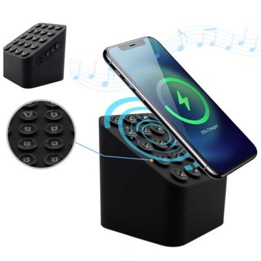 Bluetooth Speaker with Wireless charging- Black